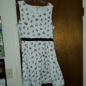Yellow Star Panda Print Dress